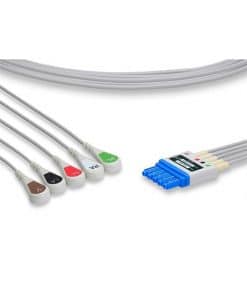 Philips Compatible ECG Leadwire 5 leads snap